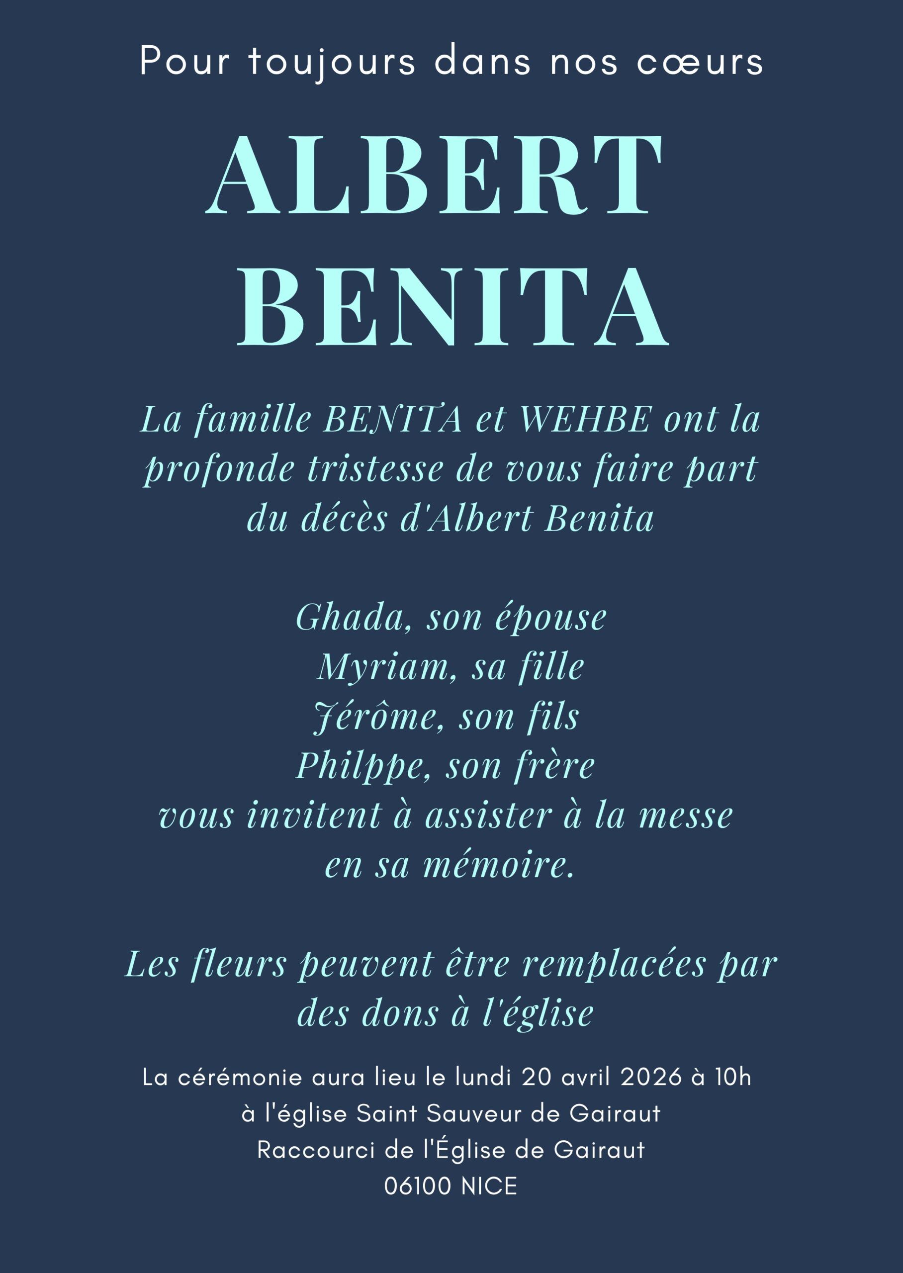 Photo de ALBERT BENITA